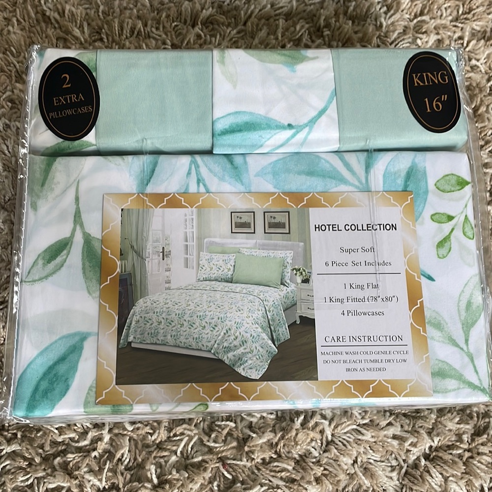HÔTEL COLLECTION King Size Bedsheets (6 Piece Set)